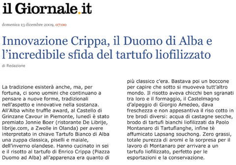 Il Giornale - 13 dicembre 2009