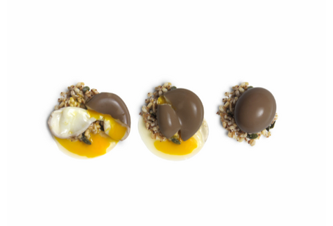 Uovo al tartufo con insalata di cereali – Chef Andrea Ferrero