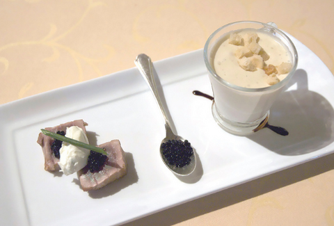 Spuma di patate e crema di funghi e tartufo – Chef Fulvio Siccardi