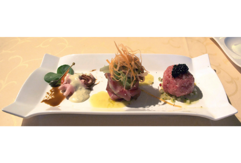 Il vitello in tre: crudo, marinato e cotto rosa – Chef Fulvio Siccardi