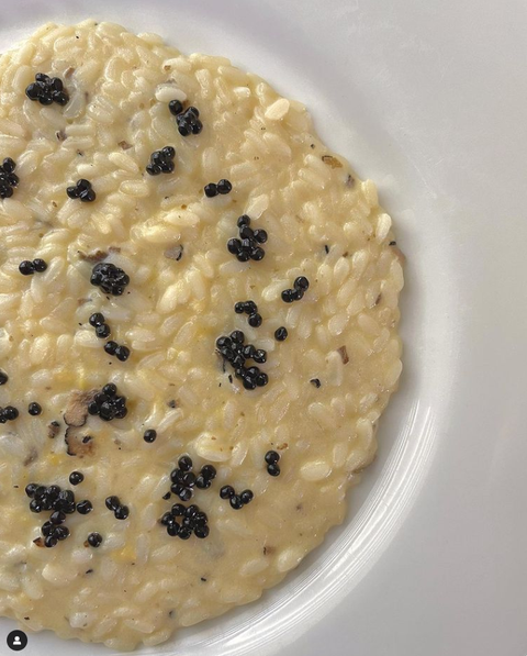Risotto al succo di Tartufo e Perlage di Tartufo