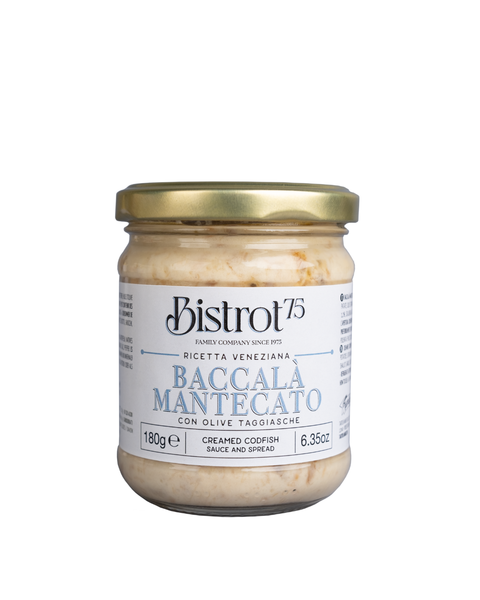 BACCALA' mantecato con Olive Taggiasche 180g