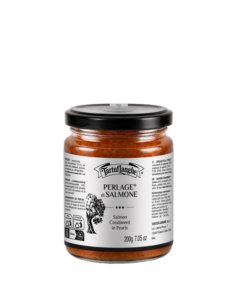 Vaso di Salmone in Perle 