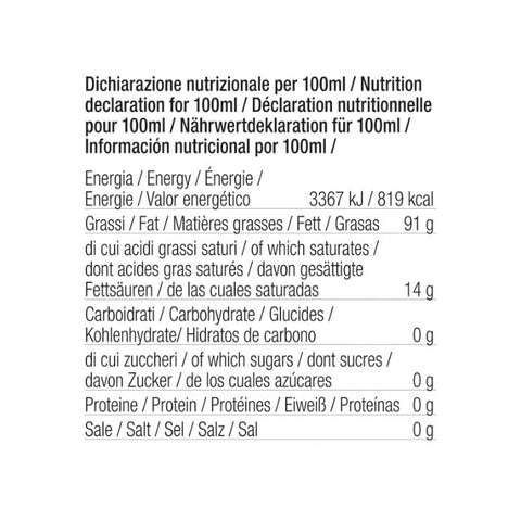 ORO IN CUCINA®: Condimento a base di OLIO EXTRAV. d'OLIVA aromatizzato al tartufo bianco 250ml