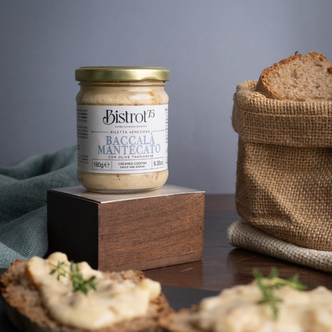 BACCALA' mantecato con Olive Taggiasche 180g